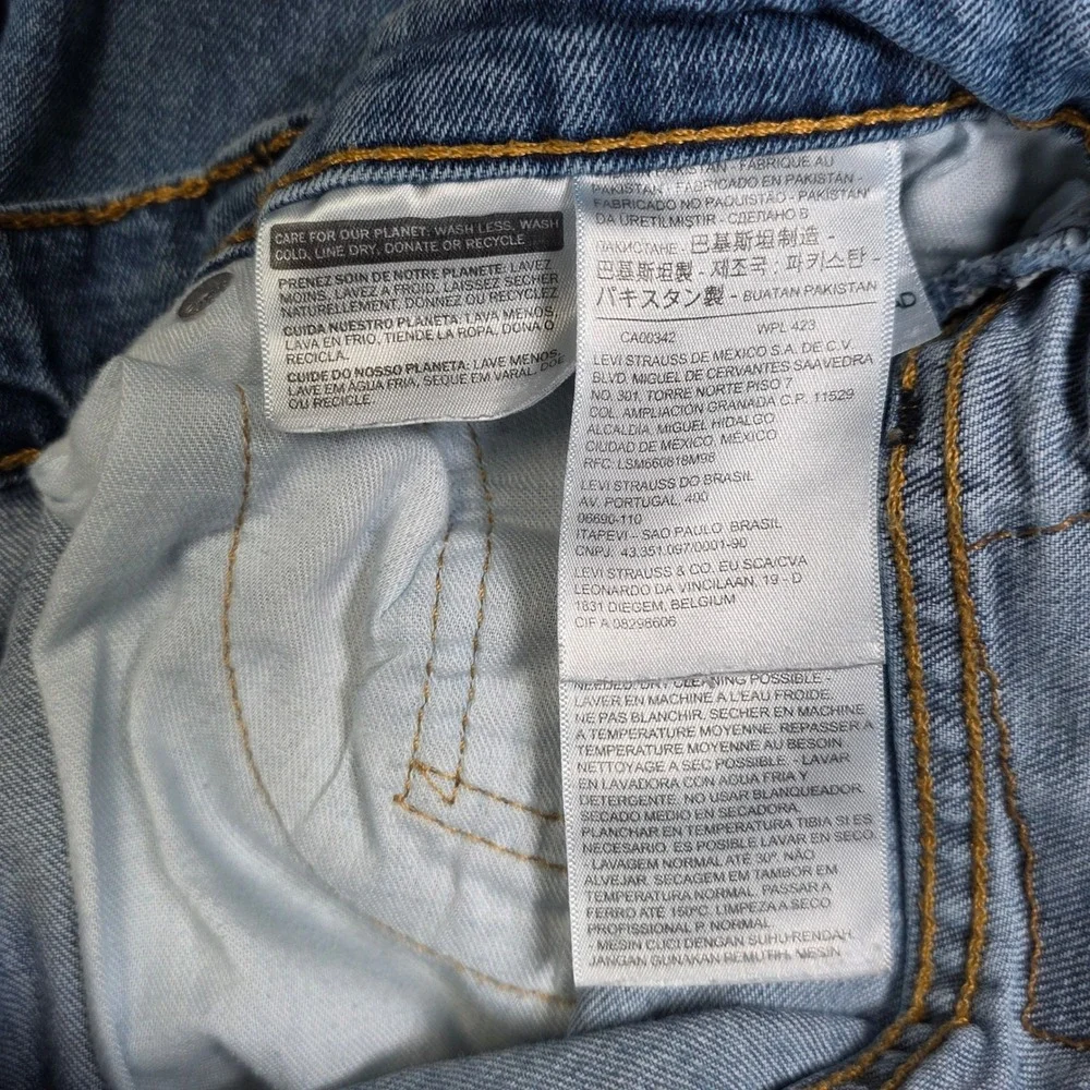 Levis 505 Regular Fit Jeans Men's Size 38x30 Bkue Medium Wash Straight Leg Denim